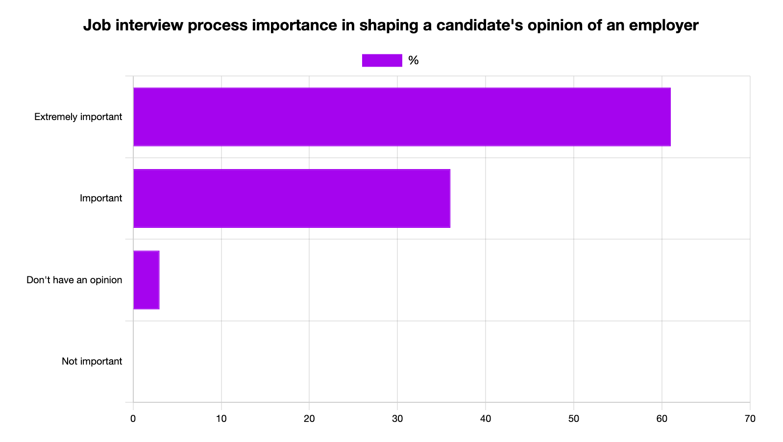 job interview process importance in shaping a candidate's opinion of an employer